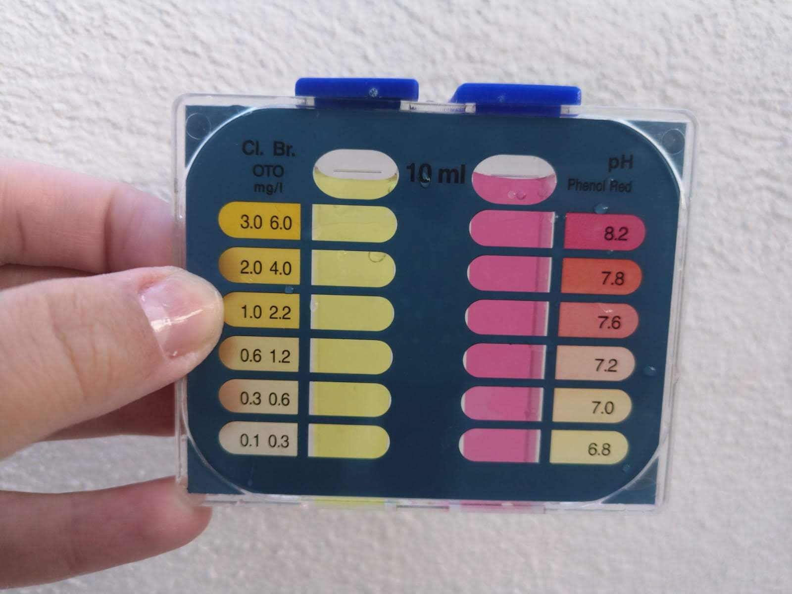 Analizador de cloro libre y ph para piscina